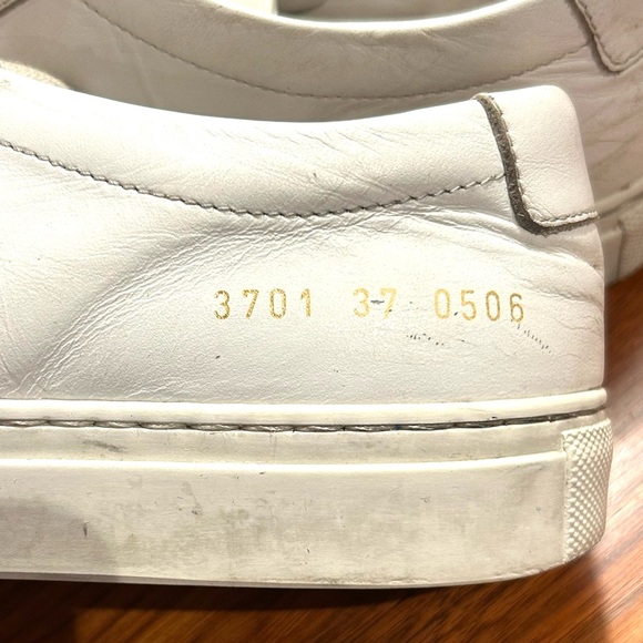 Common Projects White Size 37 Leather Sneakers - Picture 4 of 9